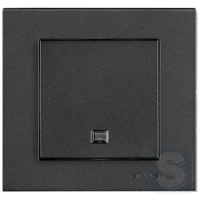 Вимикач одноклавішний з підсвічуванням Arvia Electric KAREN Димчастий (20 04 2000 201)